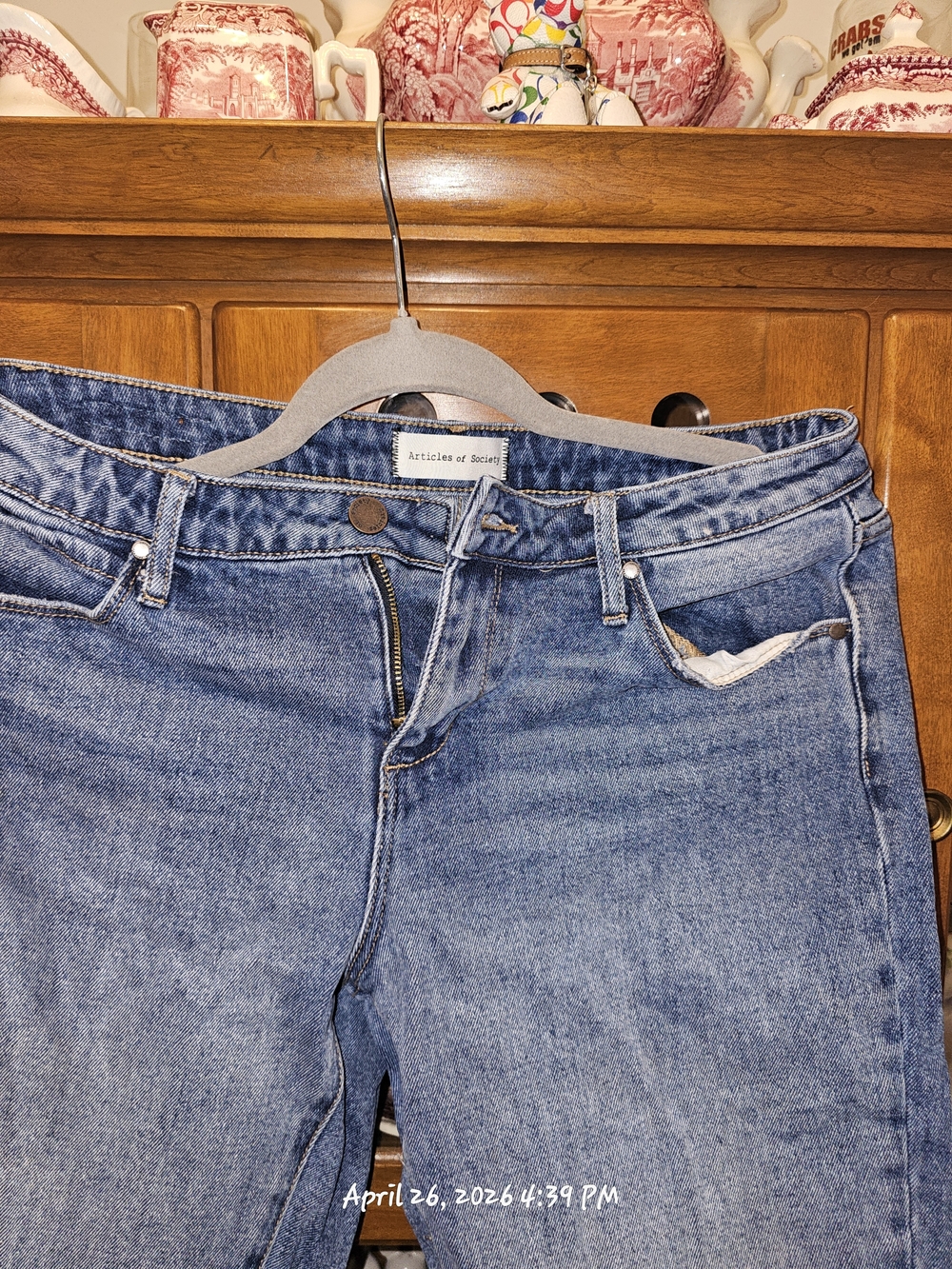 Articles of Society Women's Blue High-Rise Jeans